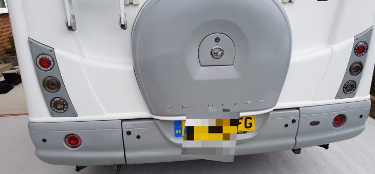 Fiat Ducato motorhome wireless reversing sensors.