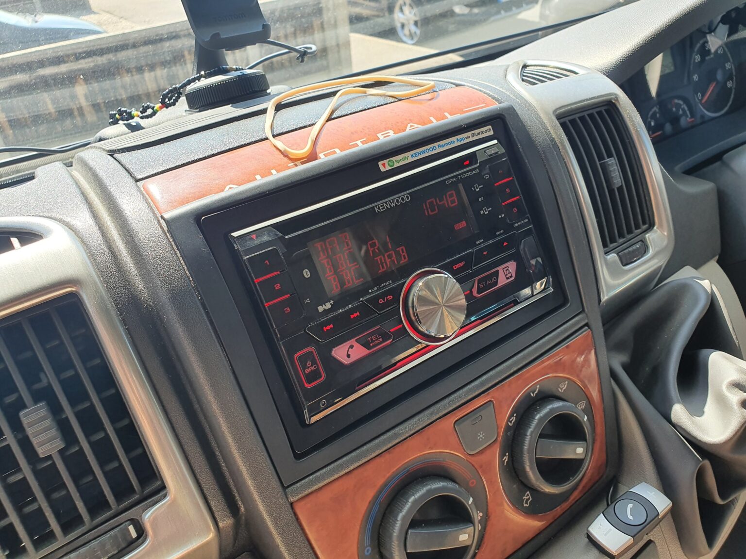 Fiat Ducato motorhome DAB stereo upgrade. Auto Mobile Installations