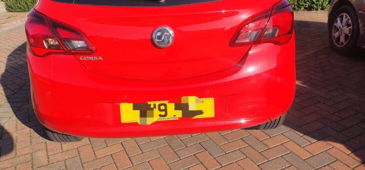 2019 Vauxhall Corsa reversing parking sensors.