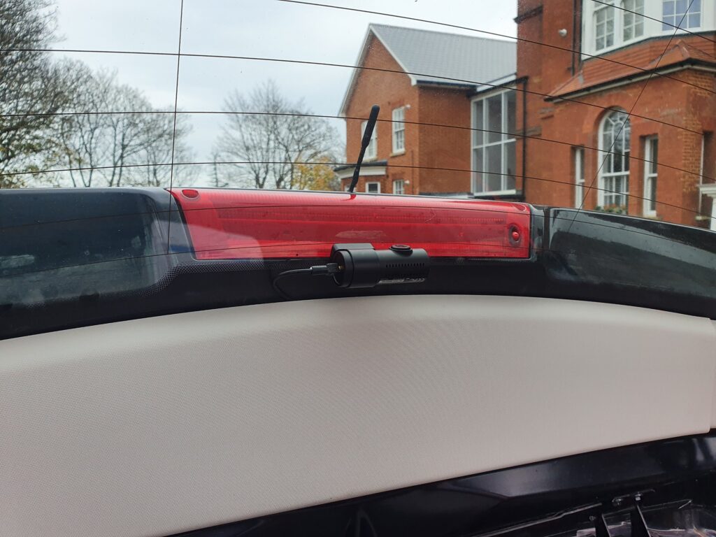 Blackvue front and rear dash cam with power magic battery pack. Auto