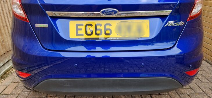 2016 Ford Fiesta rear parking sensor’s, colour matched and fitted £180.00